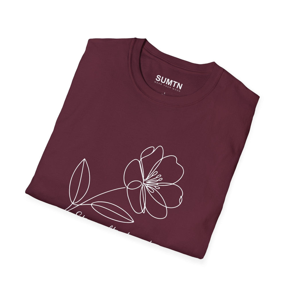 Stay Soft, Stay Strong Floral Soft T-Shirt