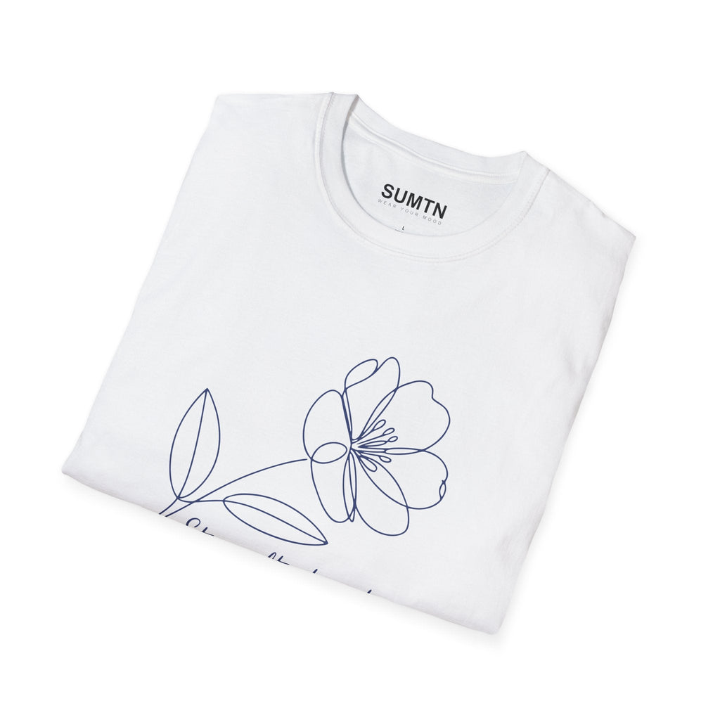 Stay Soft, Stay Strong Floral Soft T-Shirt