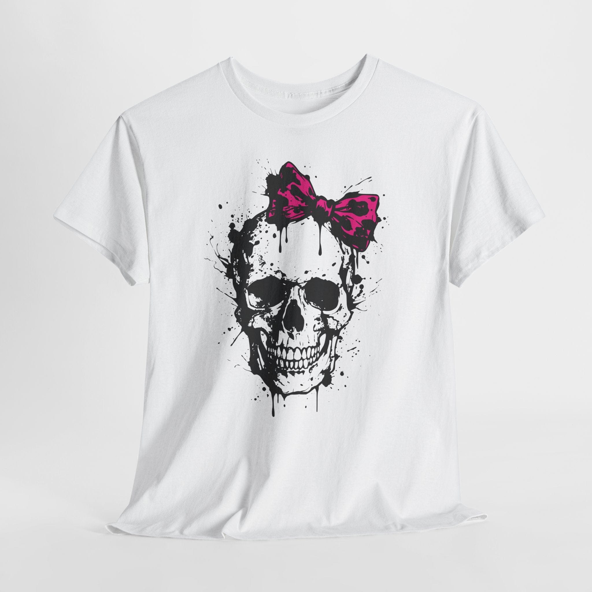 Edgy Skull with Bow T-Shirt