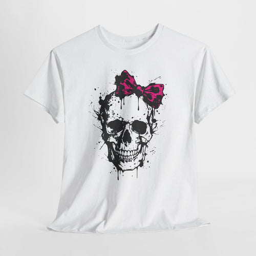 Edgy Skull with Bow T-Shirt