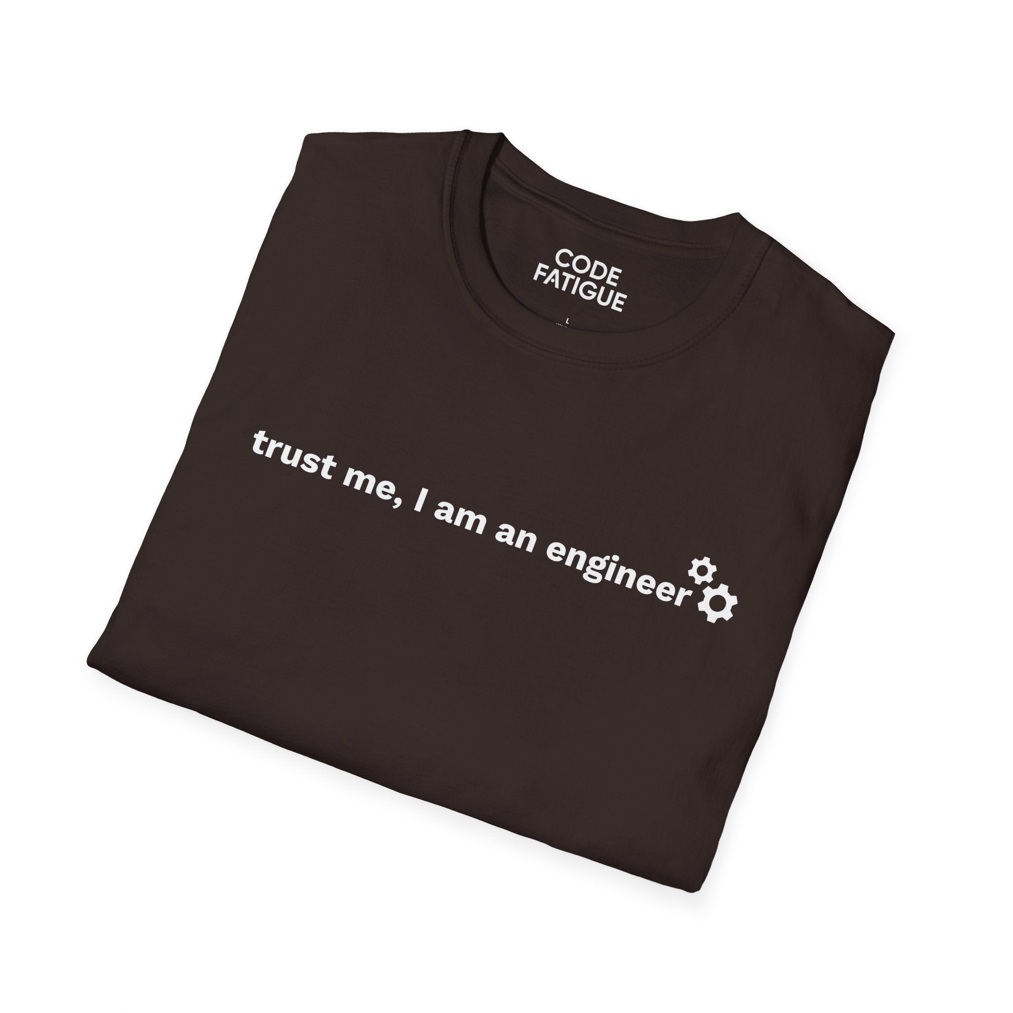 Engineer T-Shirt — "trust me, I am an engineer" Minimal Tech Tee