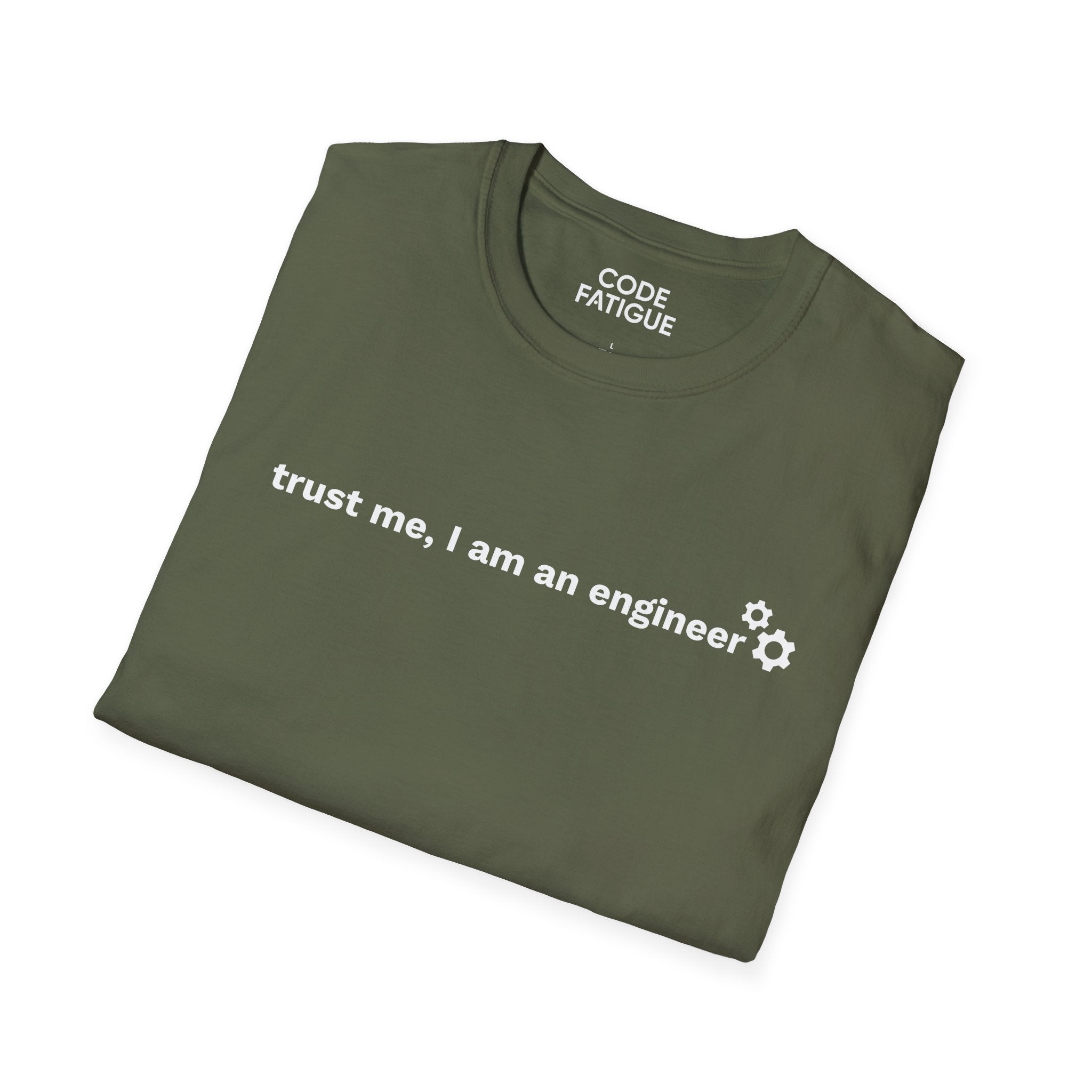 Engineer T-Shirt — "trust me, I am an engineer" Minimal Tech Tee