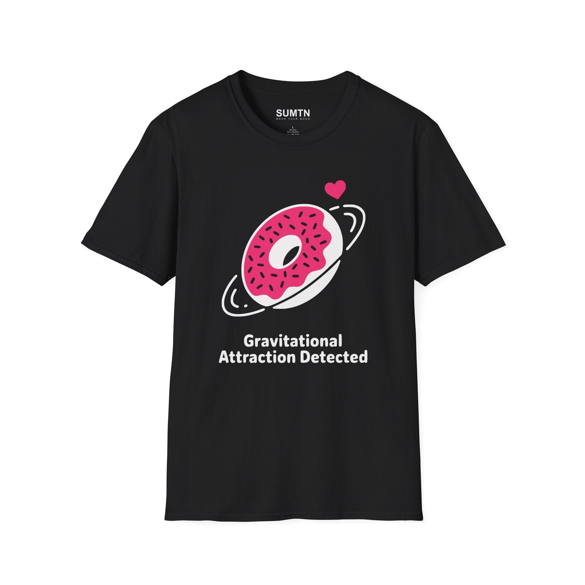 Gravitational Attraction Detected Donut T-Shirt (Dark)