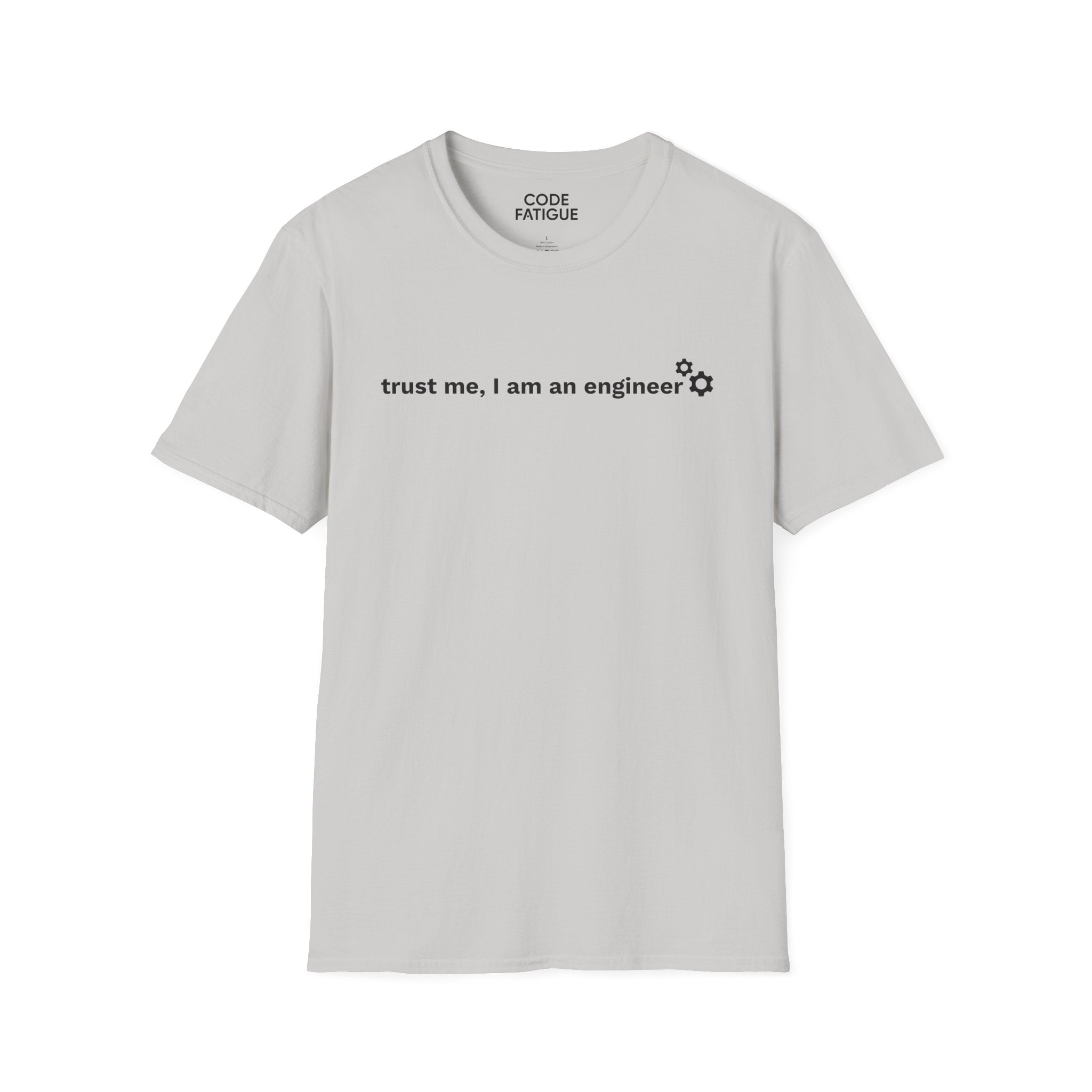 Engineer T-Shirt — "trust me, I am an engineer" Minimal Tech Tee