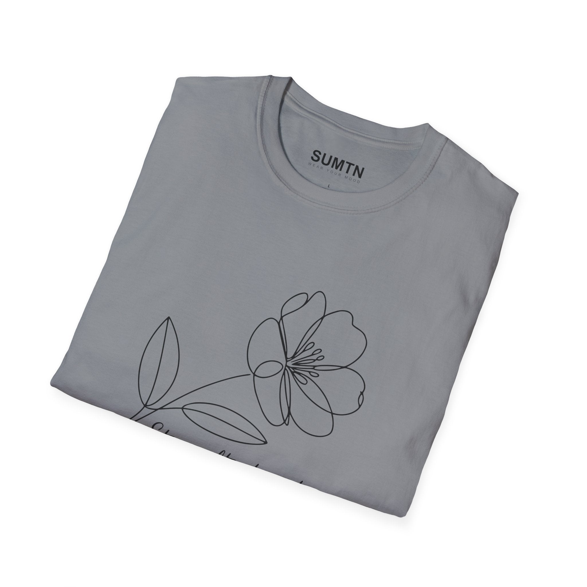 Stay Soft, Stay Strong Floral Soft T-Shirt
