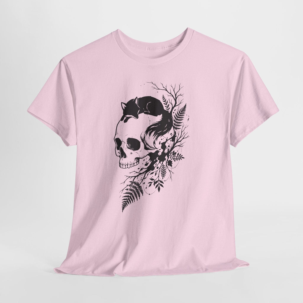 Skull & Black Fox Graphic T‑Shirt