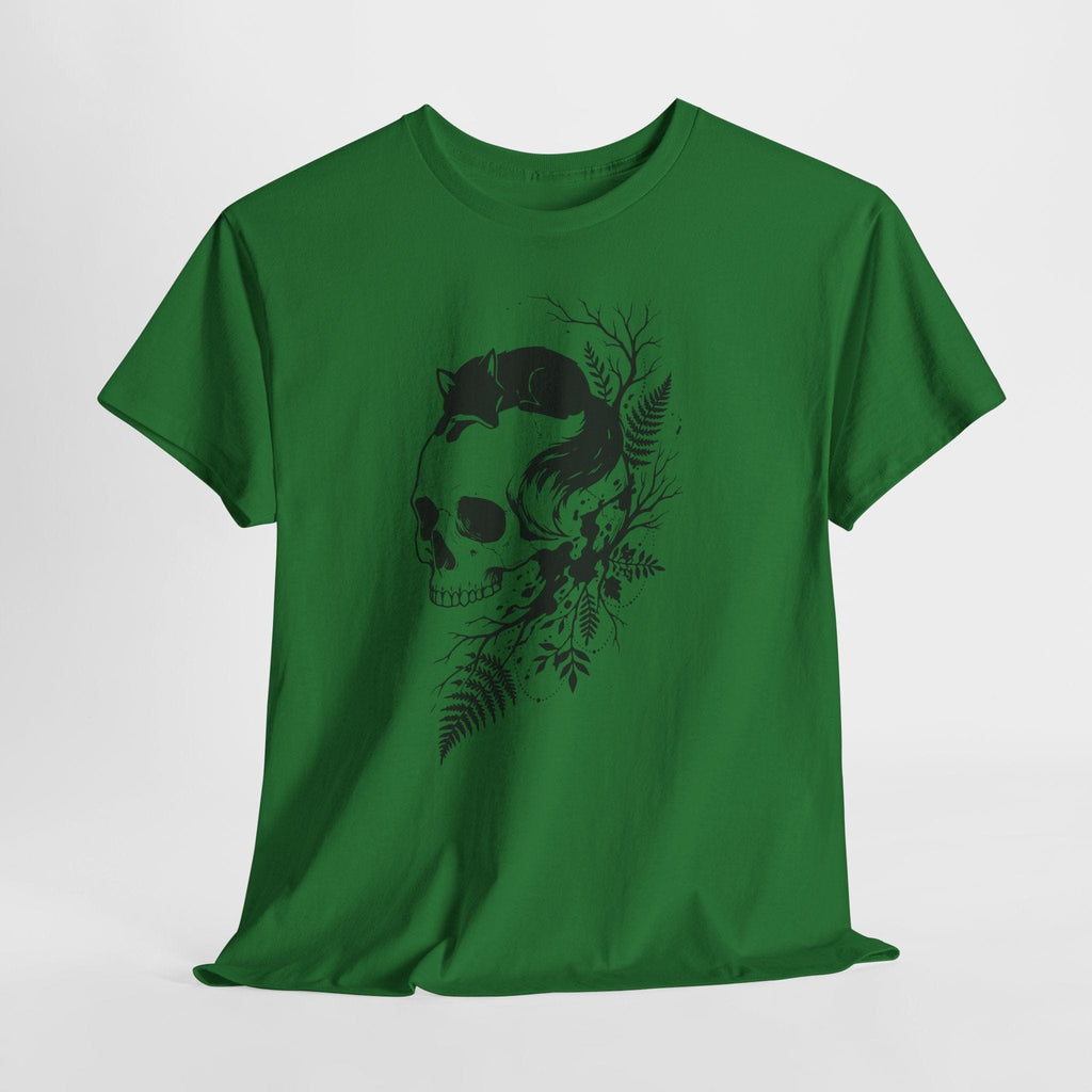 Skull & Black Fox Graphic T‑Shirt