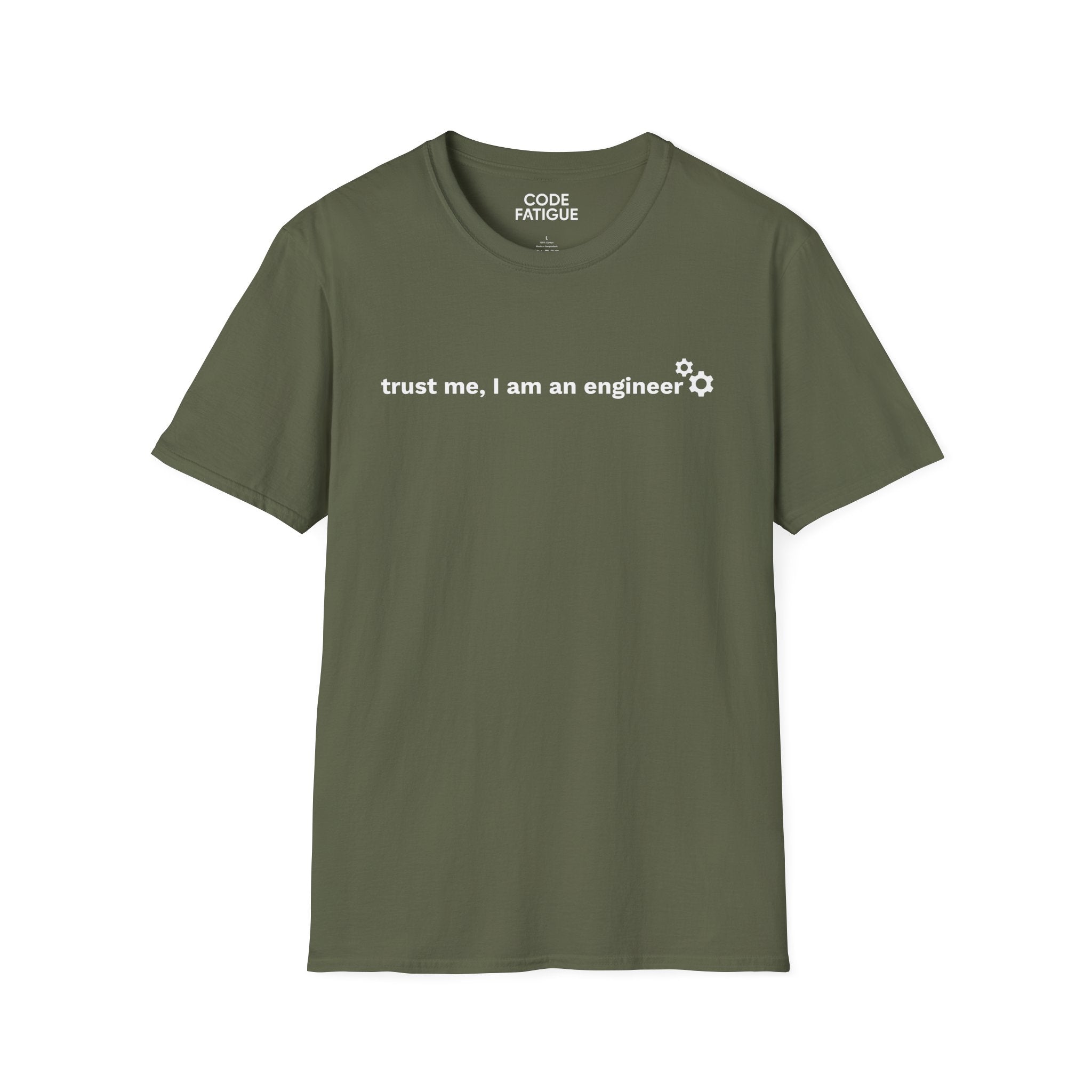 Engineer T-Shirt — "trust me, I am an engineer" Minimal Tech Tee
