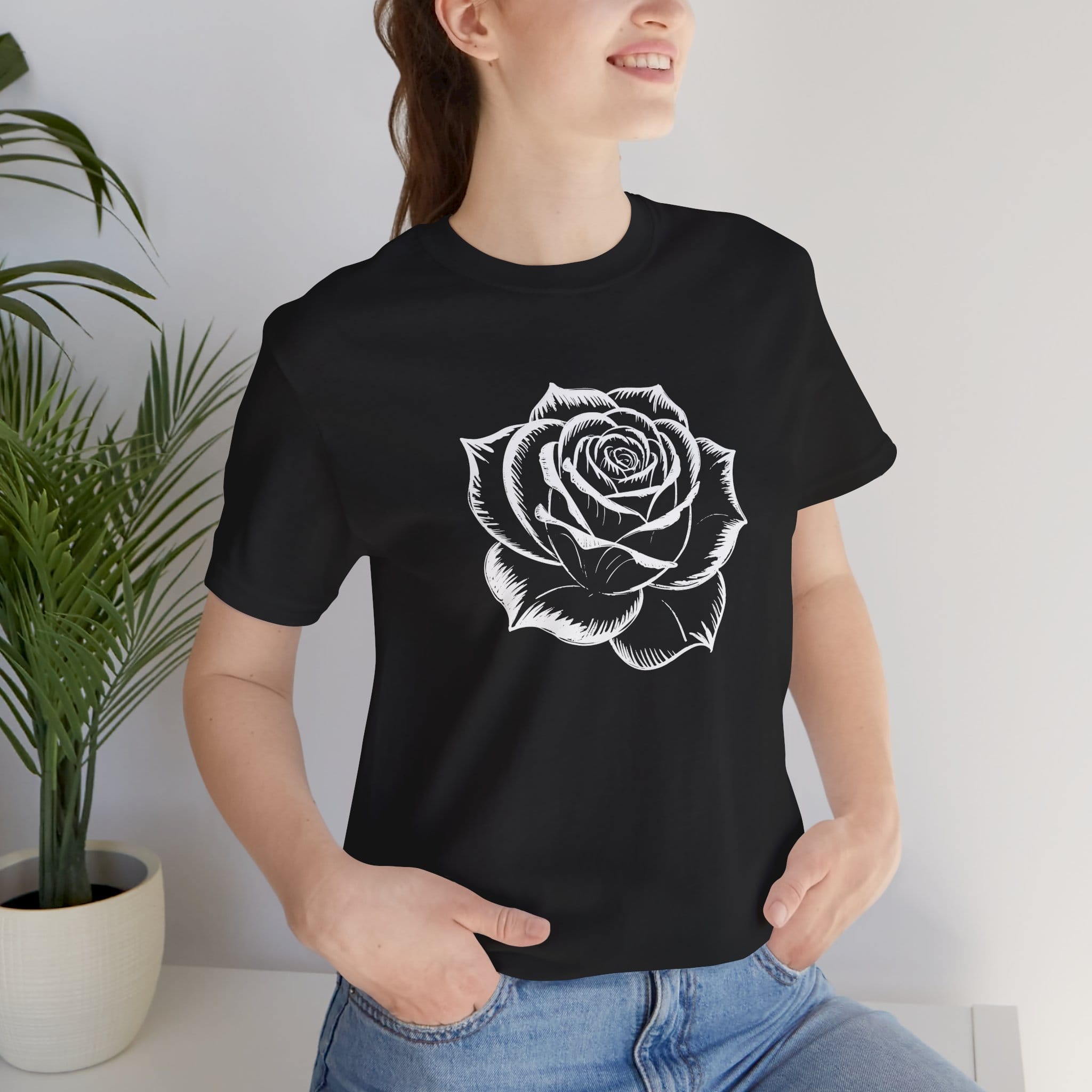 Vintage White Rose T-Shirt