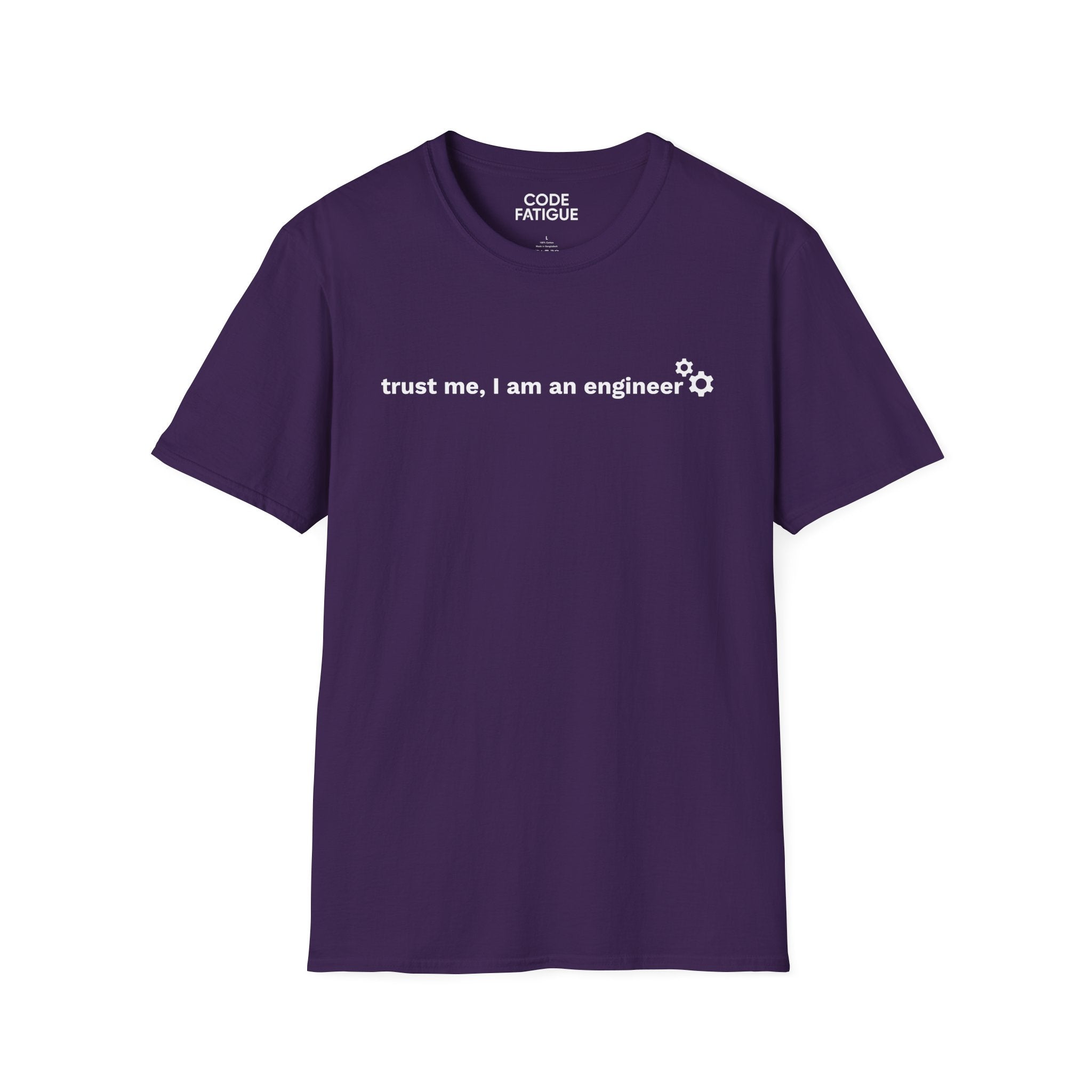 Engineer T-Shirt — "trust me, I am an engineer" Minimal Tech Tee