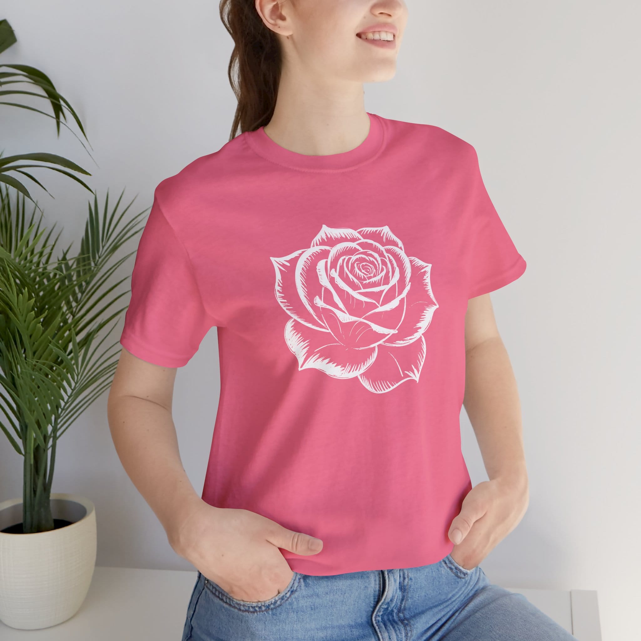 Vintage White Rose T-Shirt