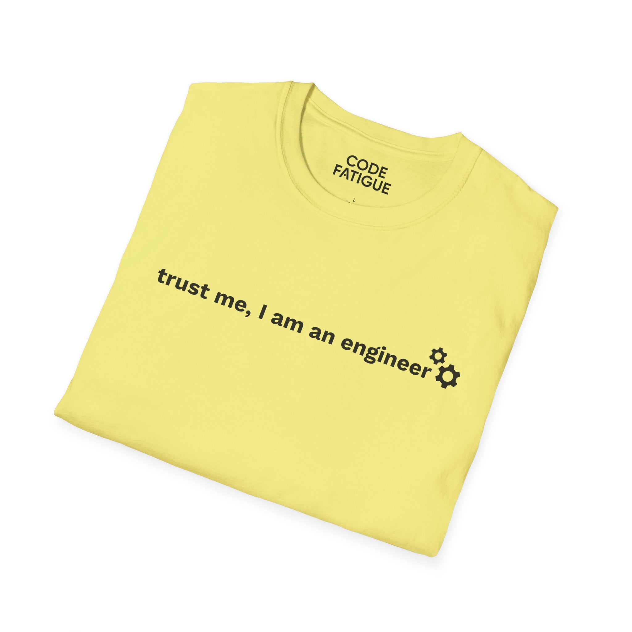 Engineer T-Shirt — "trust me, I am an engineer" Minimal Tech Tee