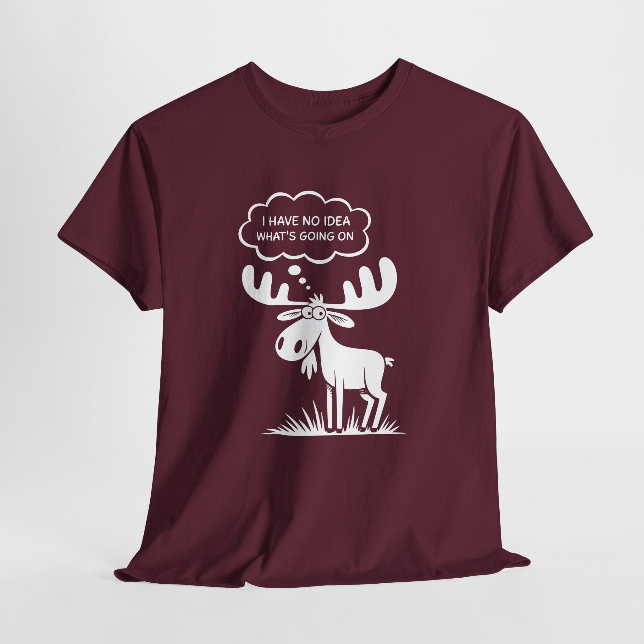 I Have No Idea What's Going On Moose T-Shirt (Dark)
