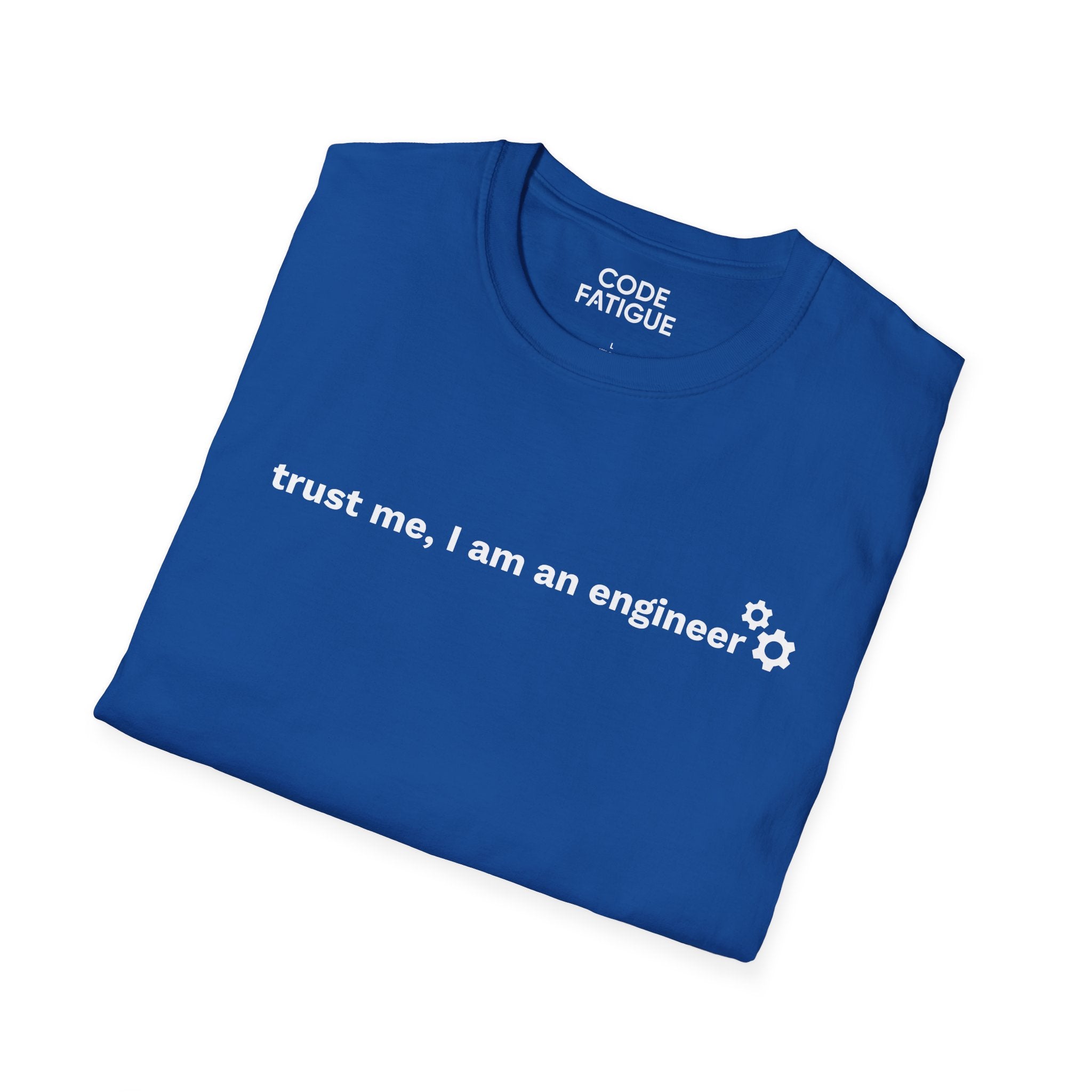 Engineer T-Shirt — "trust me, I am an engineer" Minimal Tech Tee