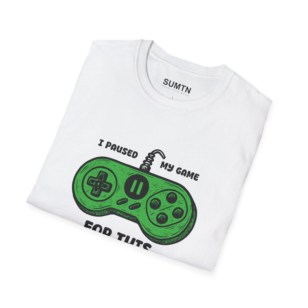 J'ai mis mon jeu en pause pour ce t-shirt vert (pâle)