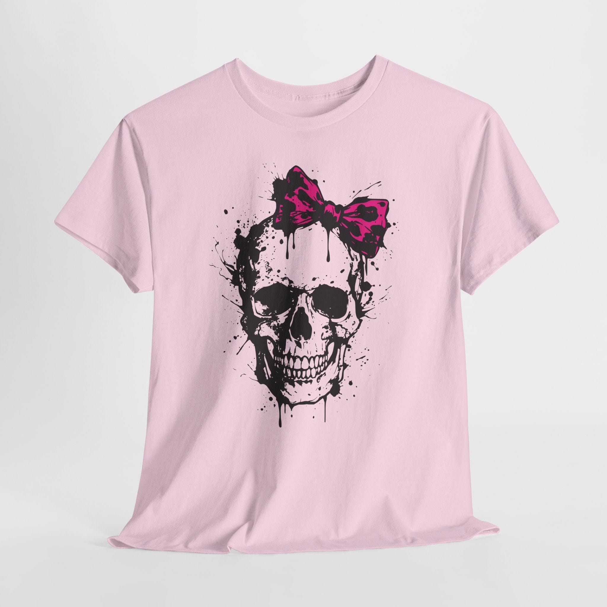 Edgy Skull with Bow T-Shirt