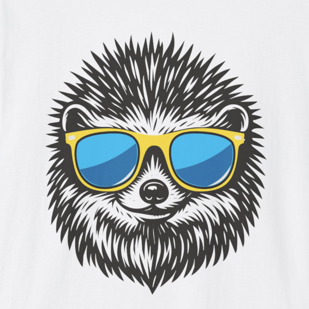 Cool Hedgehog with Sunglasses T-Shirt