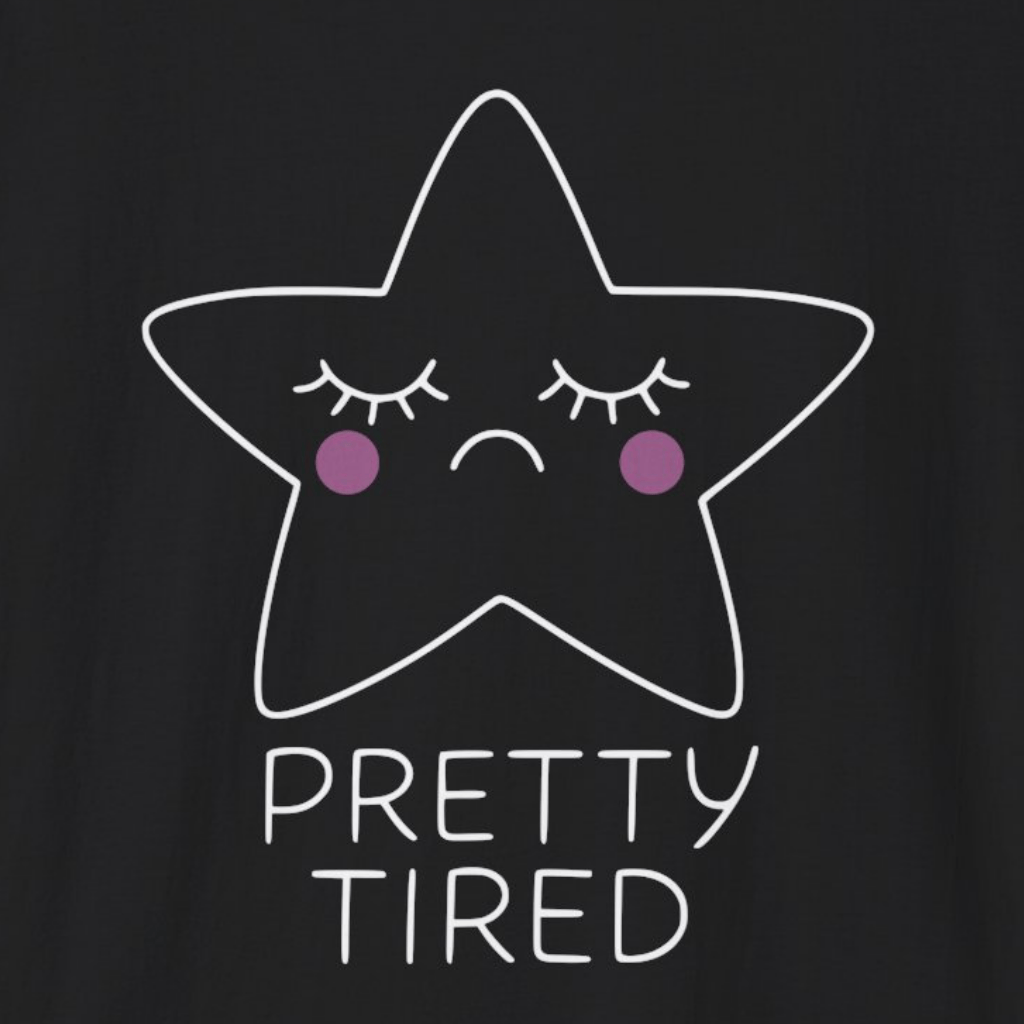 Pretty Tired Star T-Shirt (Dark)