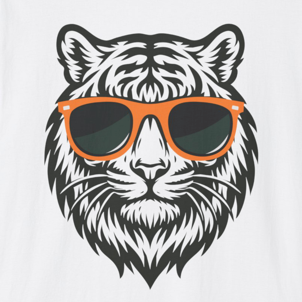 Cool Tiger with Sunglasses T-shirt