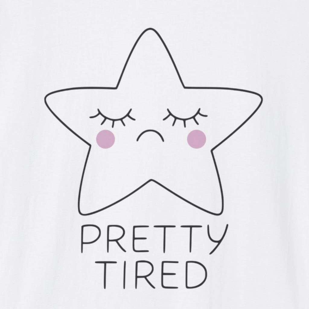 Pretty Tired Star T-Shirt (Light)
