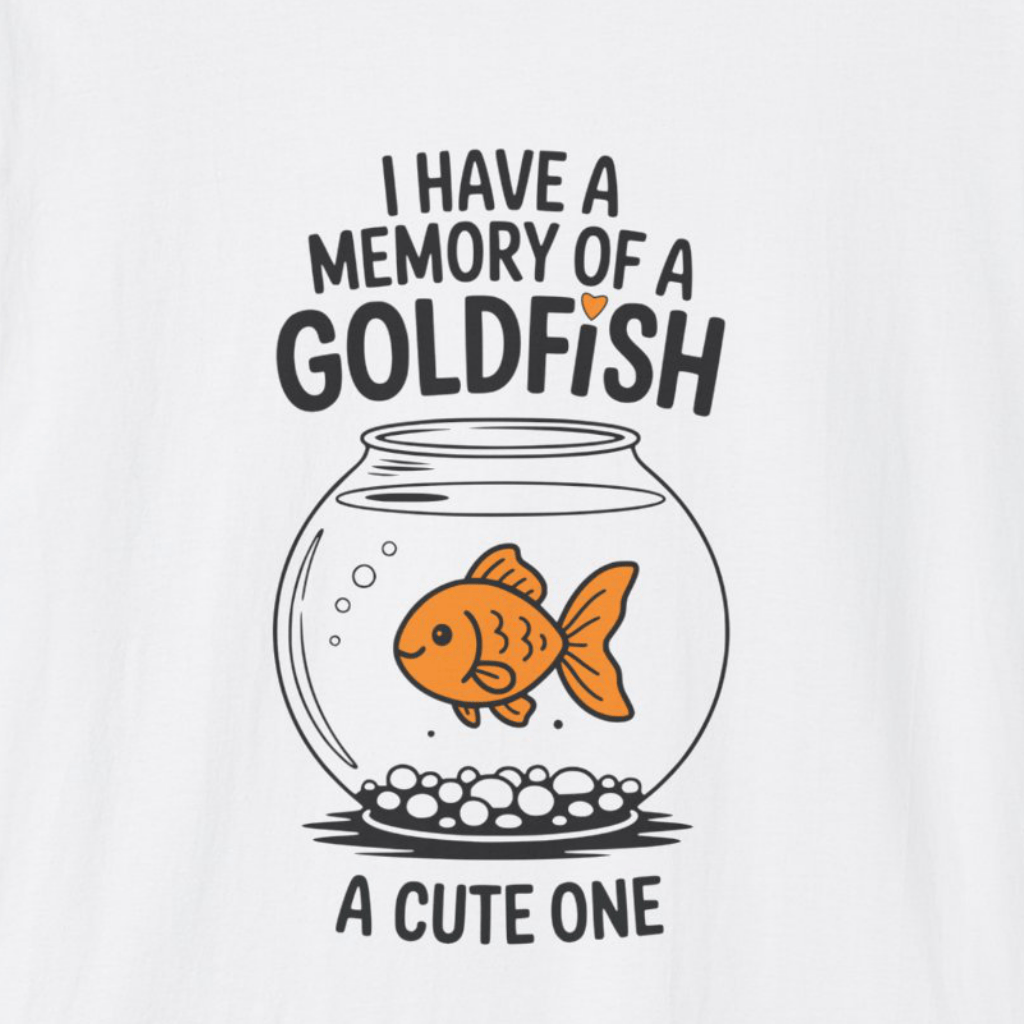 I Have a Memory of a Goldfish T-Shirt (Light)