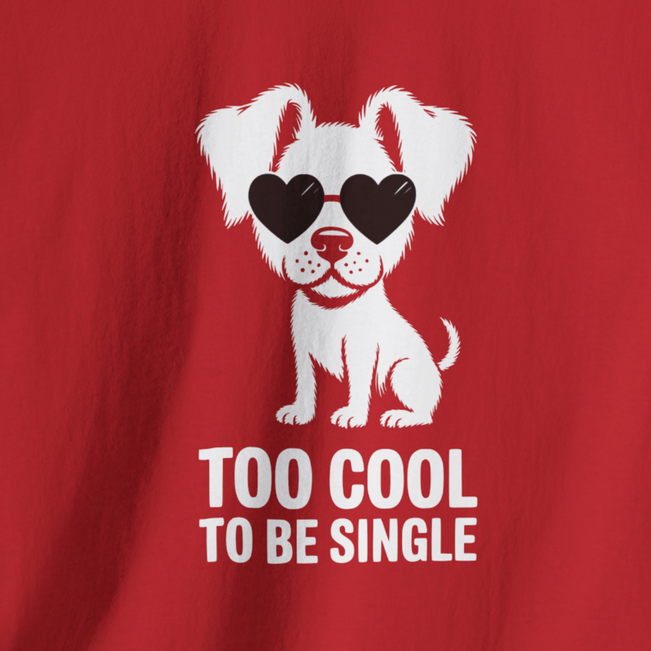 Too Cool To Be Single Dog T-Shirt