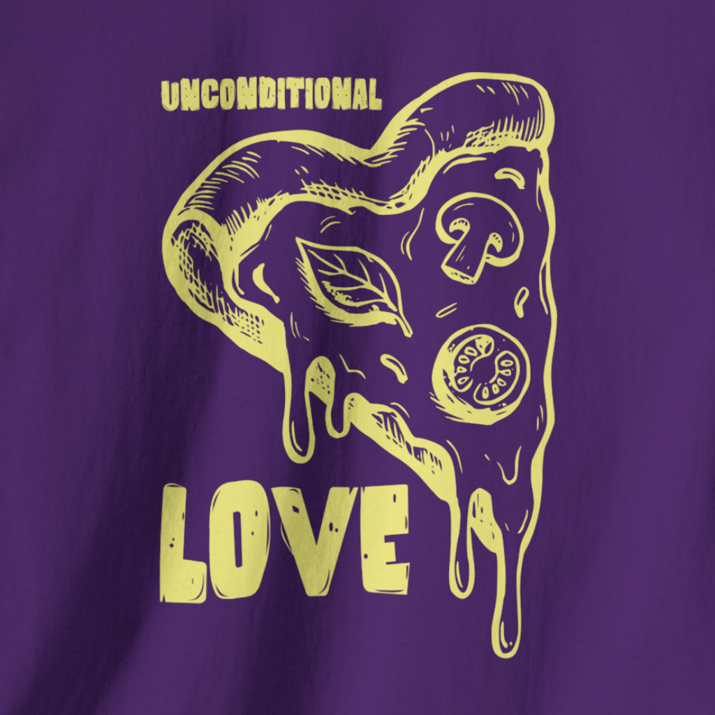 Unconditional Love Pizza T-Shirt (Dark)