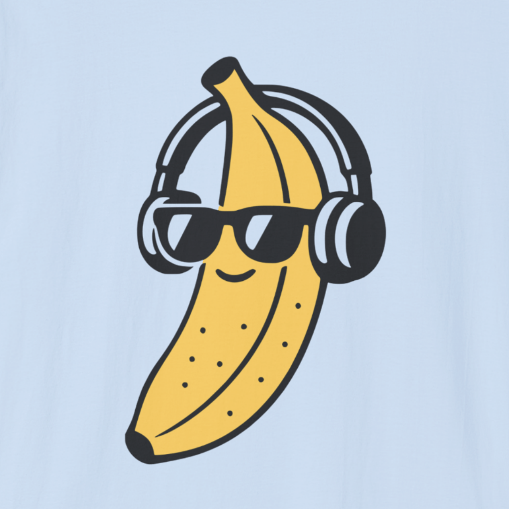 Retro Banana DJ T-Shirt