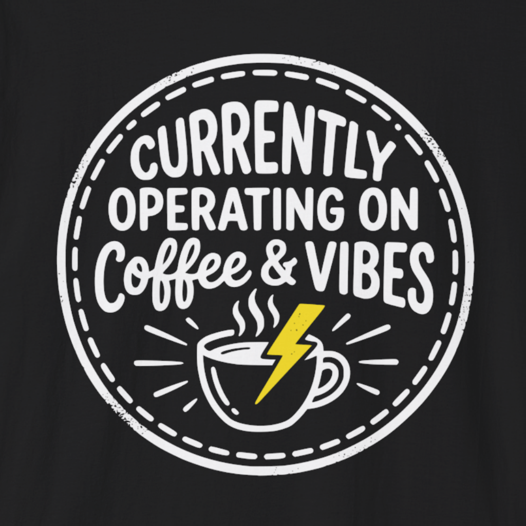 Currently Operating on Coffee & Vibes T-Shirt