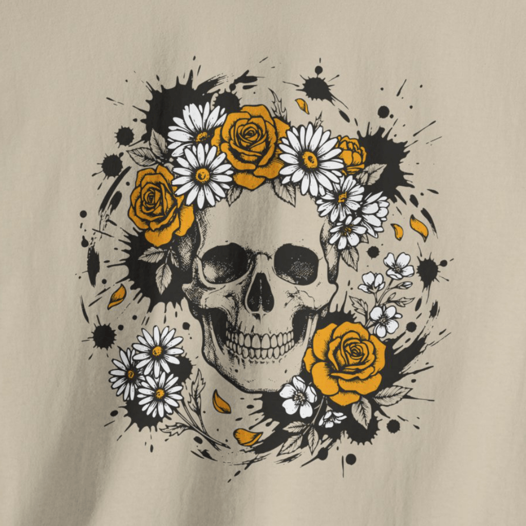 Skull & Roses Graphic T-Shirt