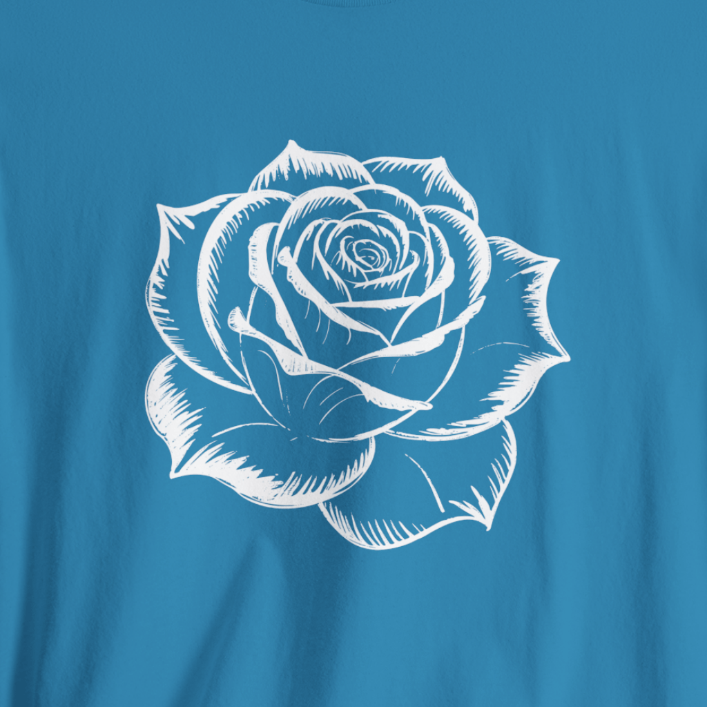 Vintage White Rose T-Shirt