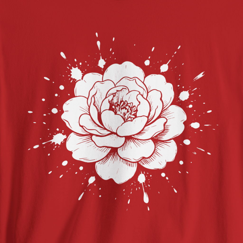 Peony Ink Bloom T-Shirt