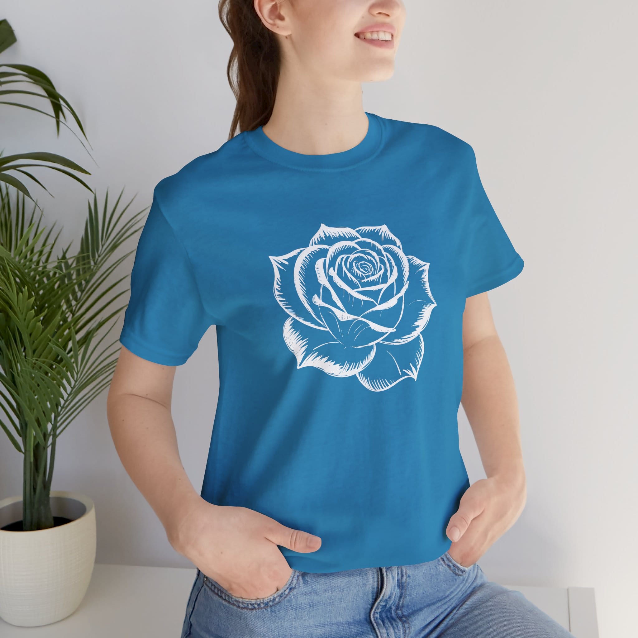 Vintage White Rose T-Shirt