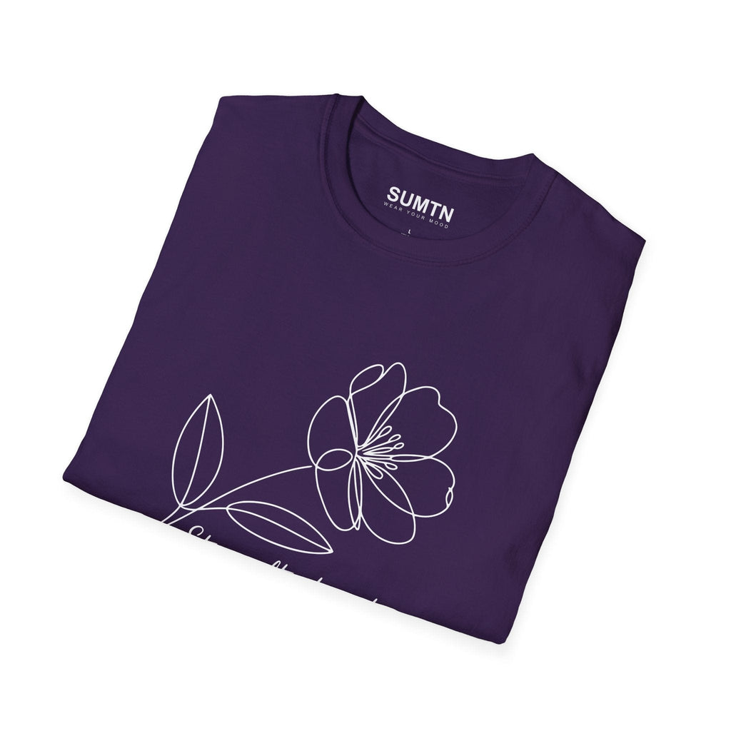 Stay Soft, Stay Strong Floral Soft T-Shirt