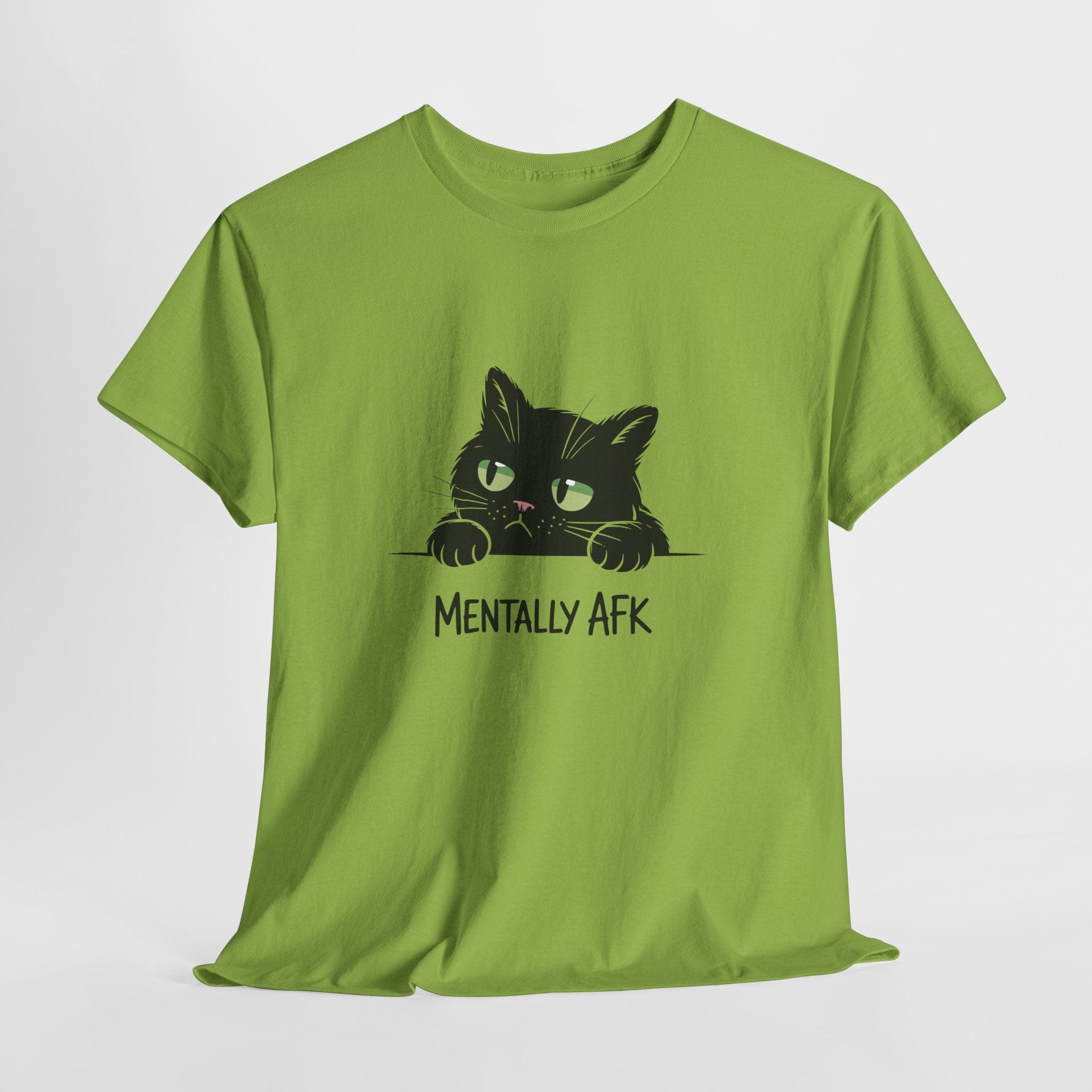 Mentally AFK Cat T‑Shirt (Light)