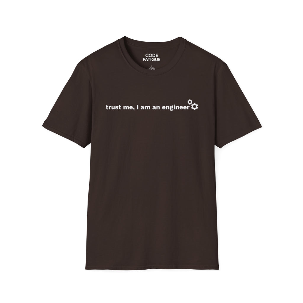 Engineer T-Shirt — "trust me, I am an engineer" Minimal Tech Tee
