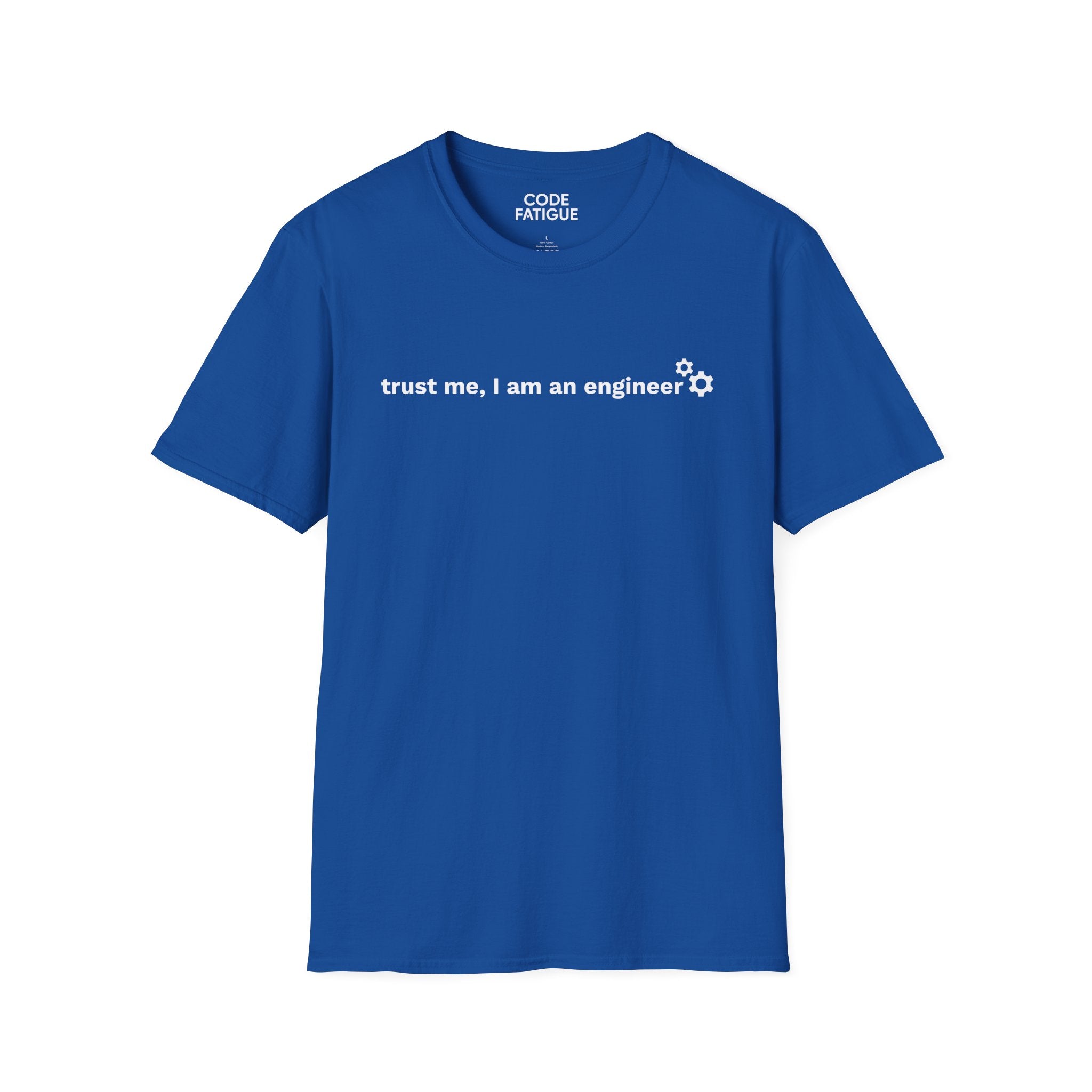 Engineer T-Shirt — "trust me, I am an engineer" Minimal Tech Tee