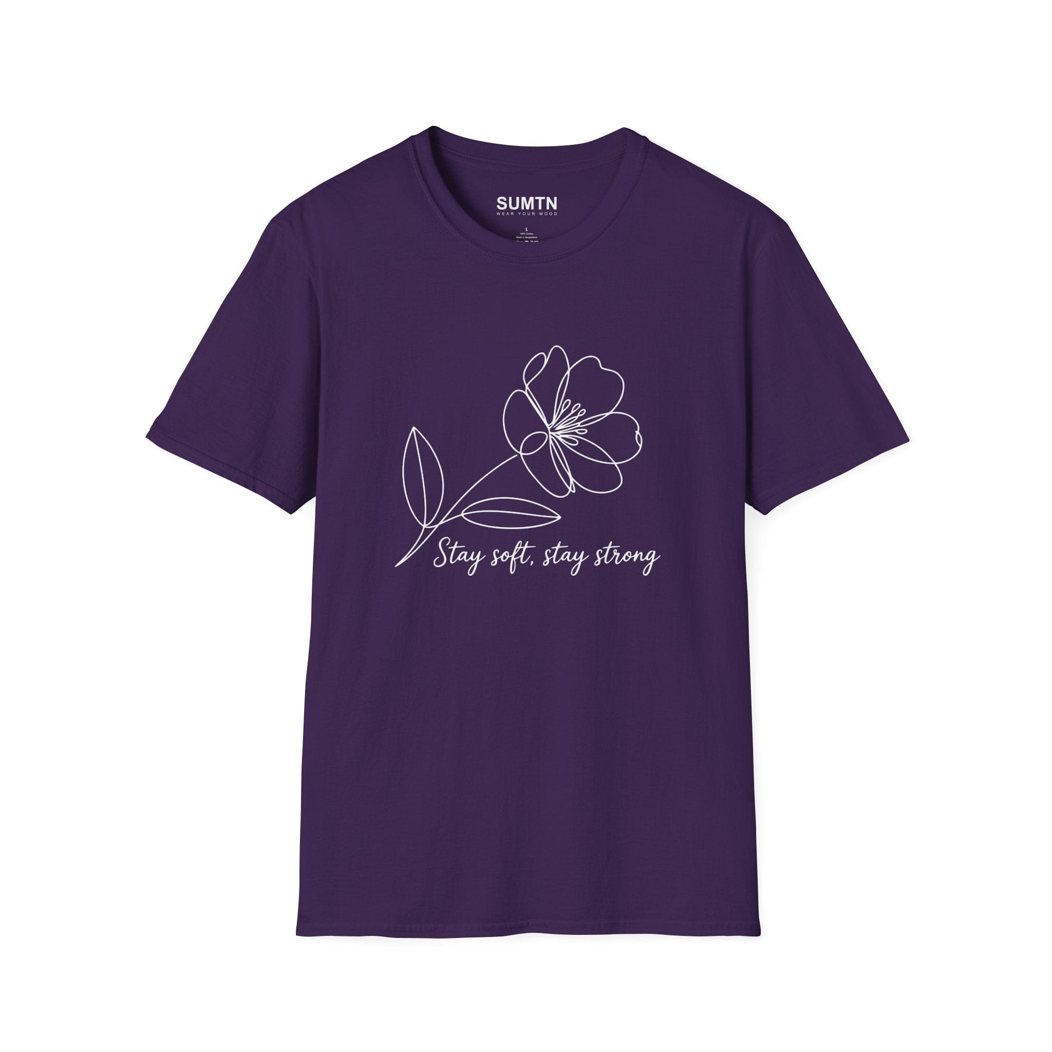 Stay Soft, Stay Strong Floral Soft T-Shirt