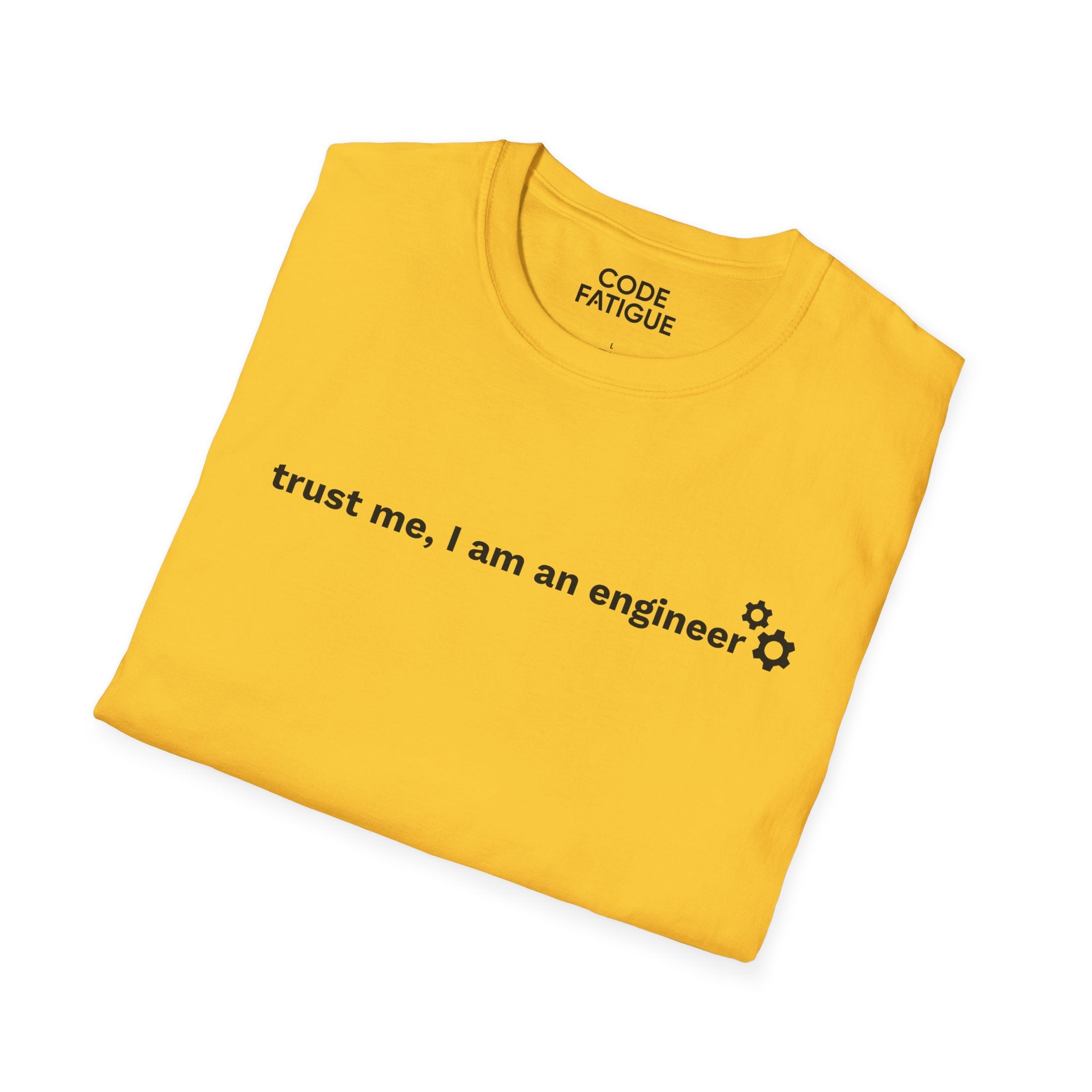 Engineer T-Shirt — "trust me, I am an engineer" Minimal Tech Tee