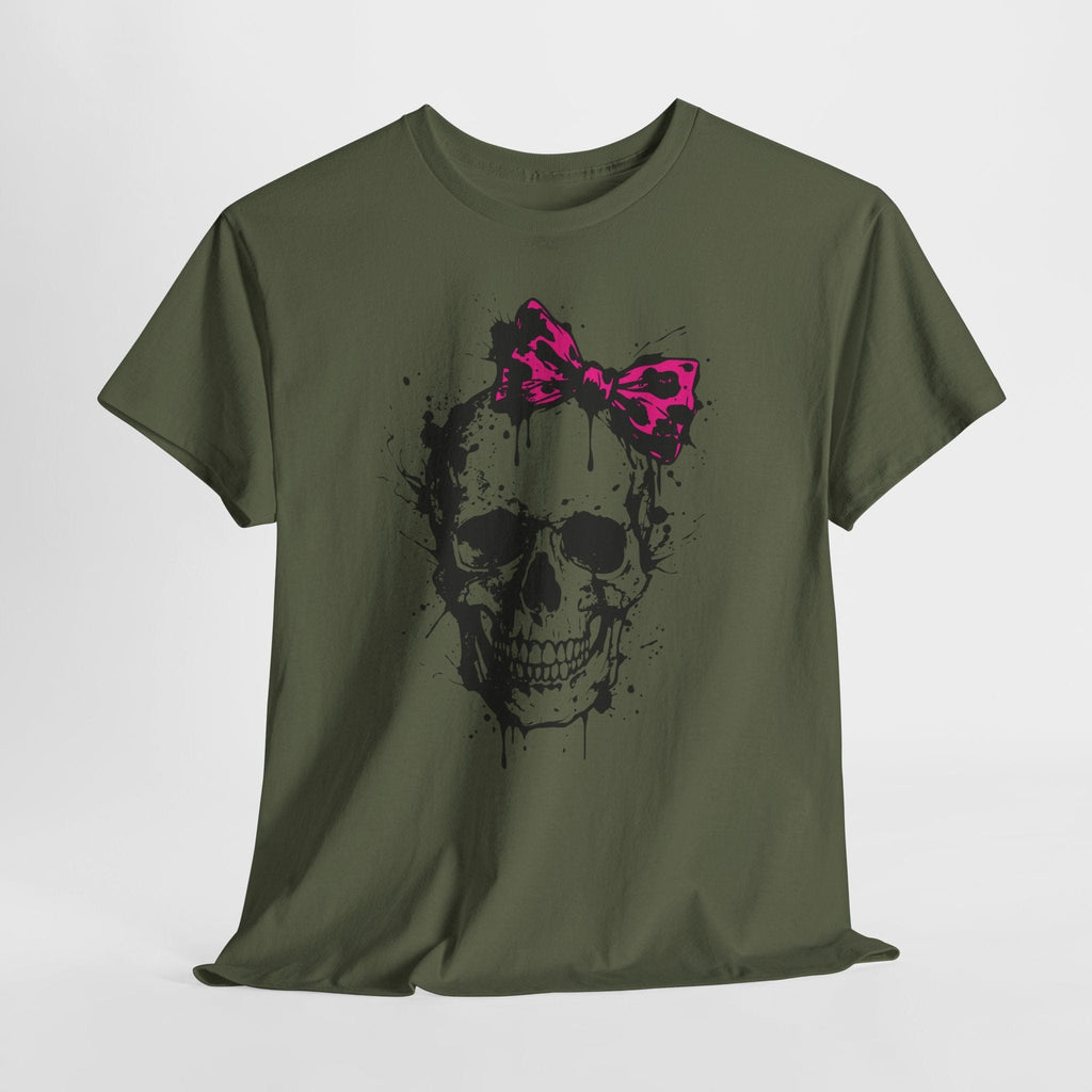 Edgy Skull with Bow T-Shirt