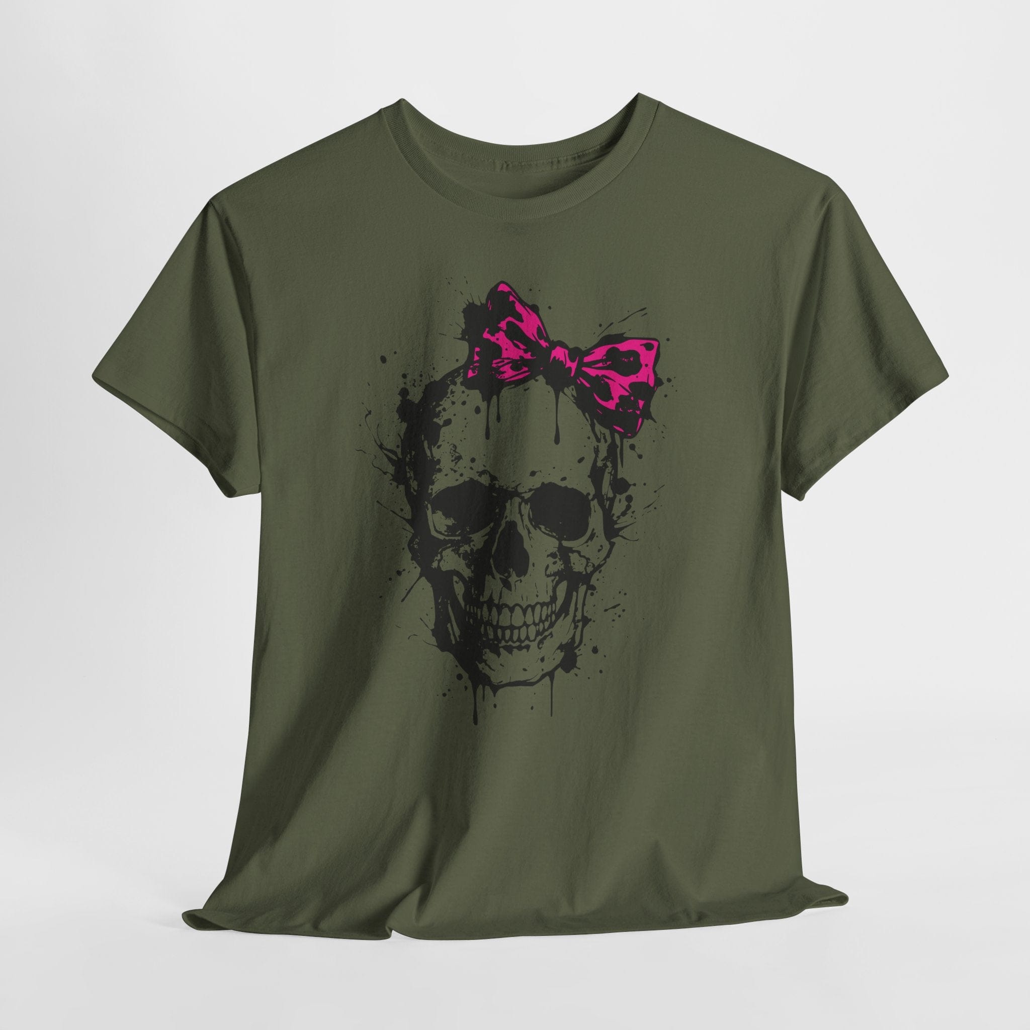 Edgy Skull with Bow T-Shirt