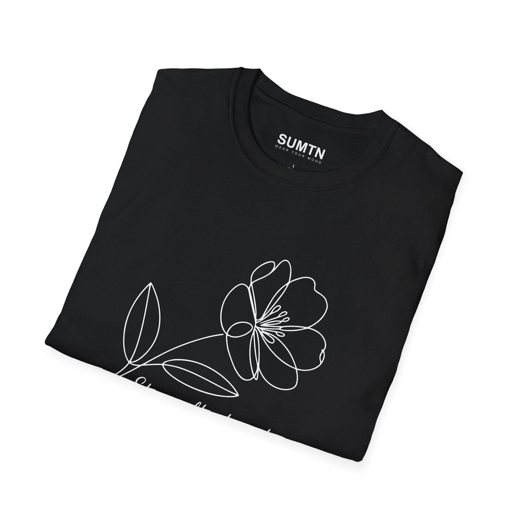 Stay Soft, Stay Strong Floral Soft T-Shirt