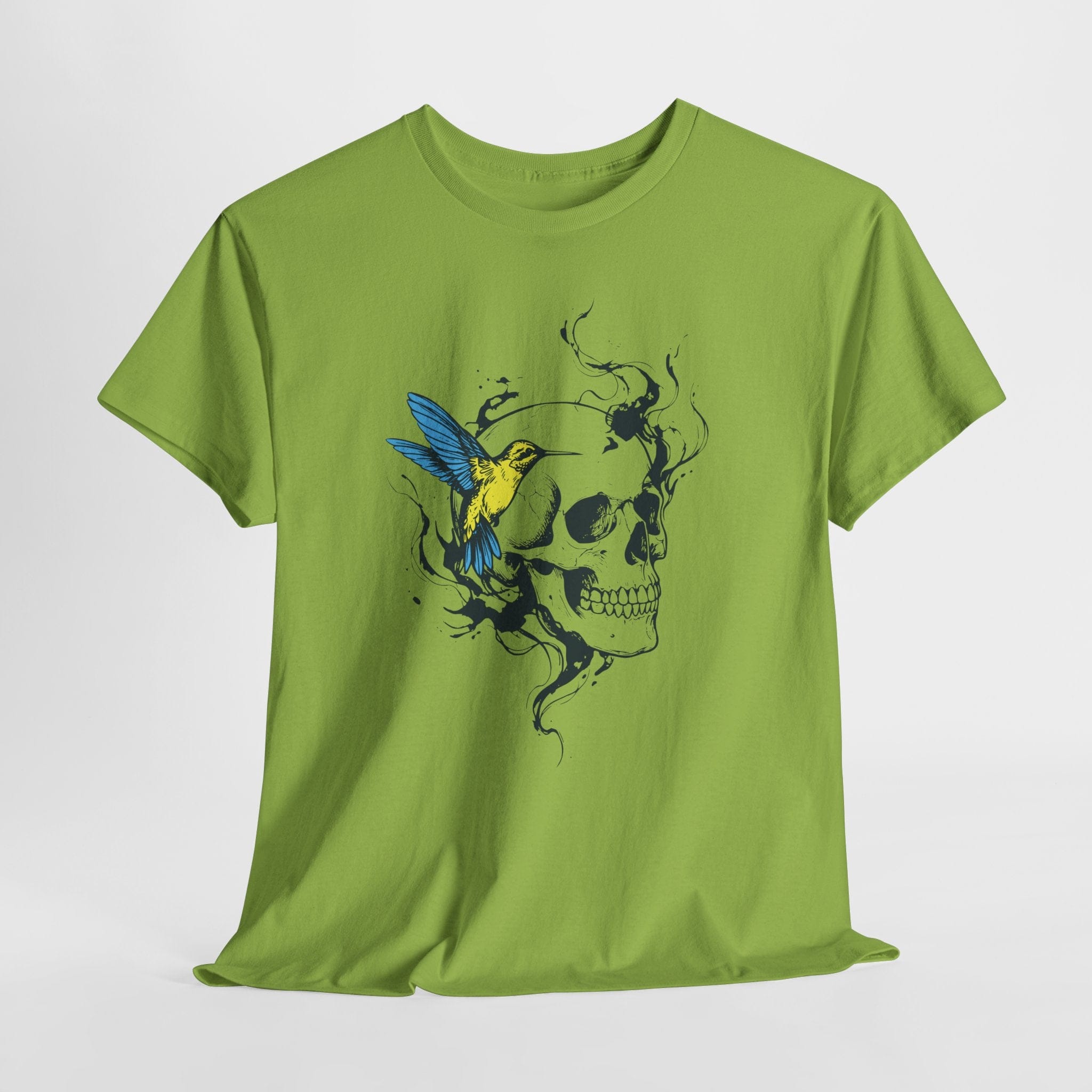Skull & Hummingbird Edgy T-Shirt