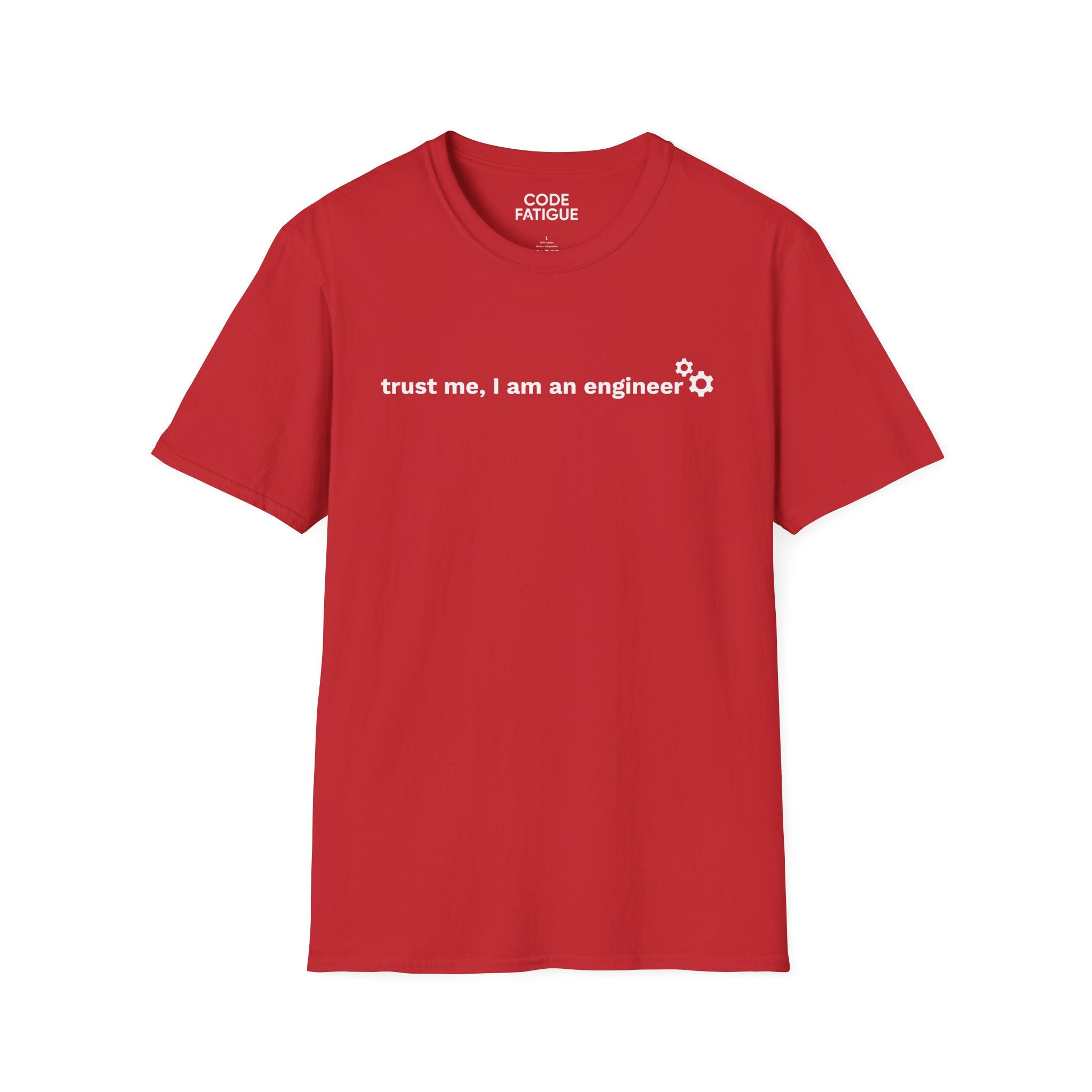 Engineer T-Shirt — "trust me, I am an engineer" Minimal Tech Tee