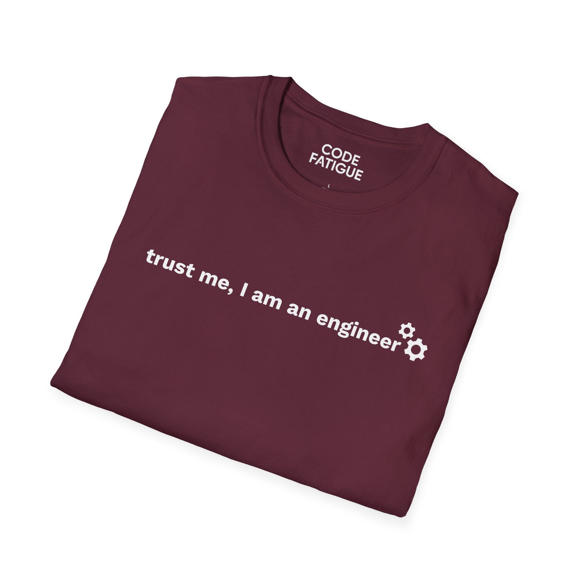 Engineer T-Shirt — "trust me, I am an engineer" Minimal Tech Tee