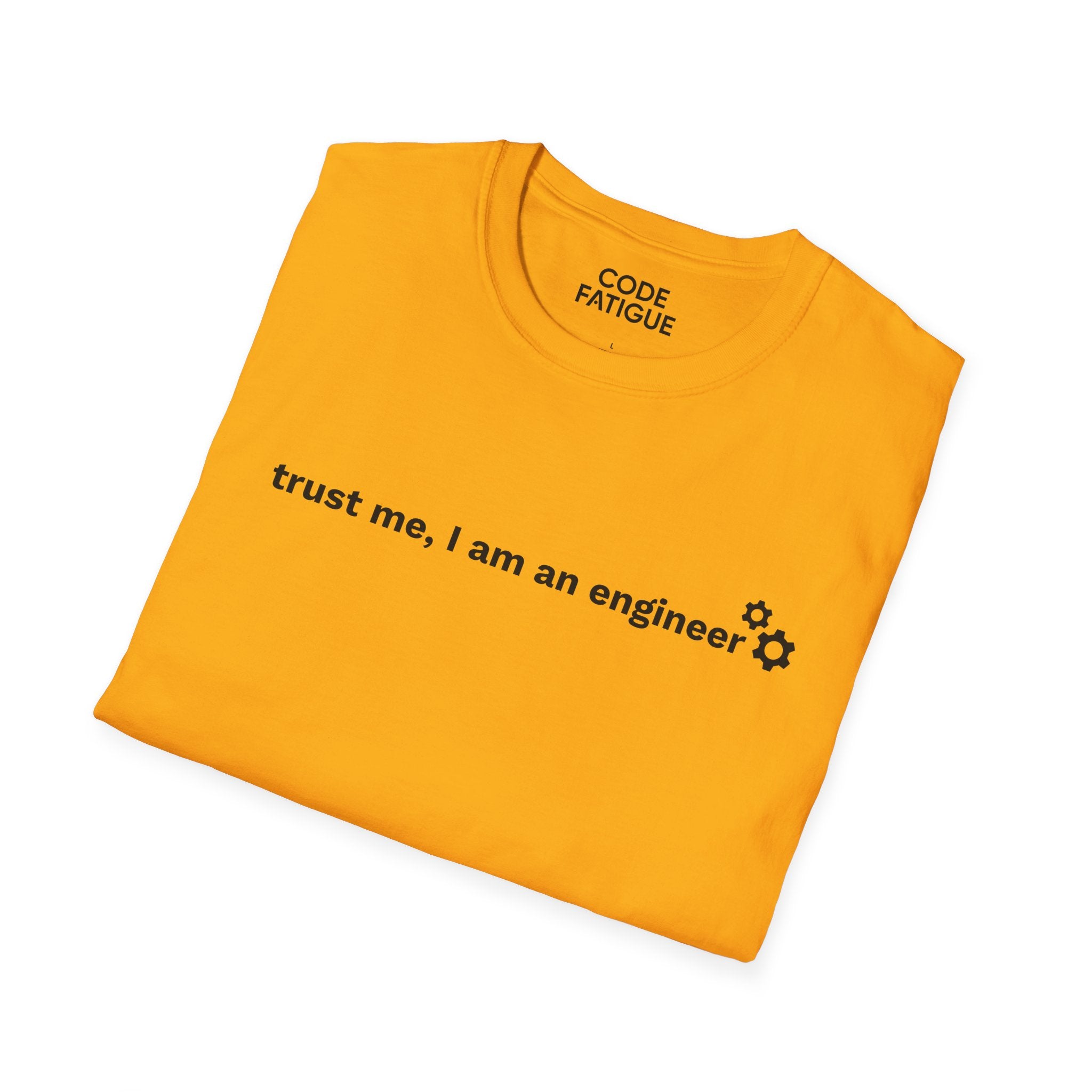 Engineer T-Shirt — "trust me, I am an engineer" Minimal Tech Tee