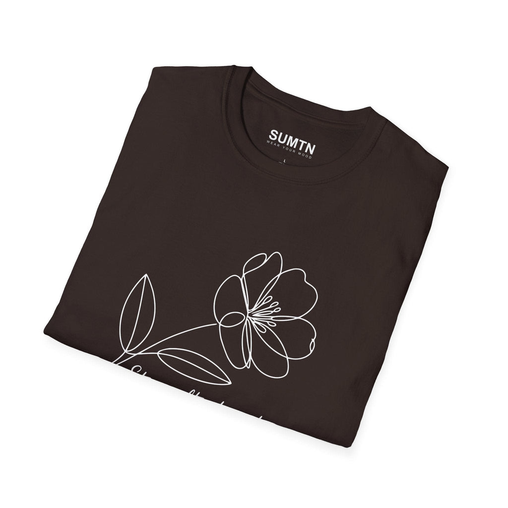 Stay Soft, Stay Strong Floral Soft T-Shirt