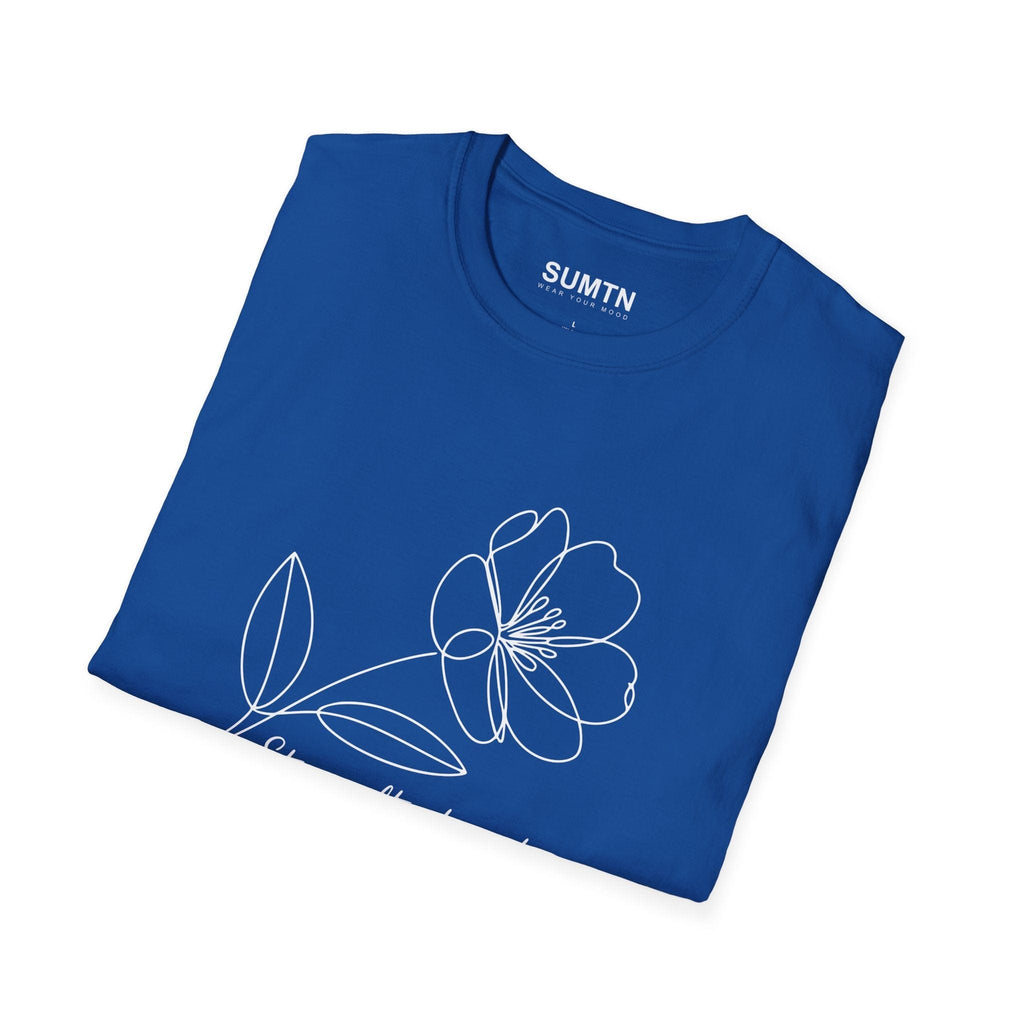 Stay Soft, Stay Strong Floral Soft T-Shirt