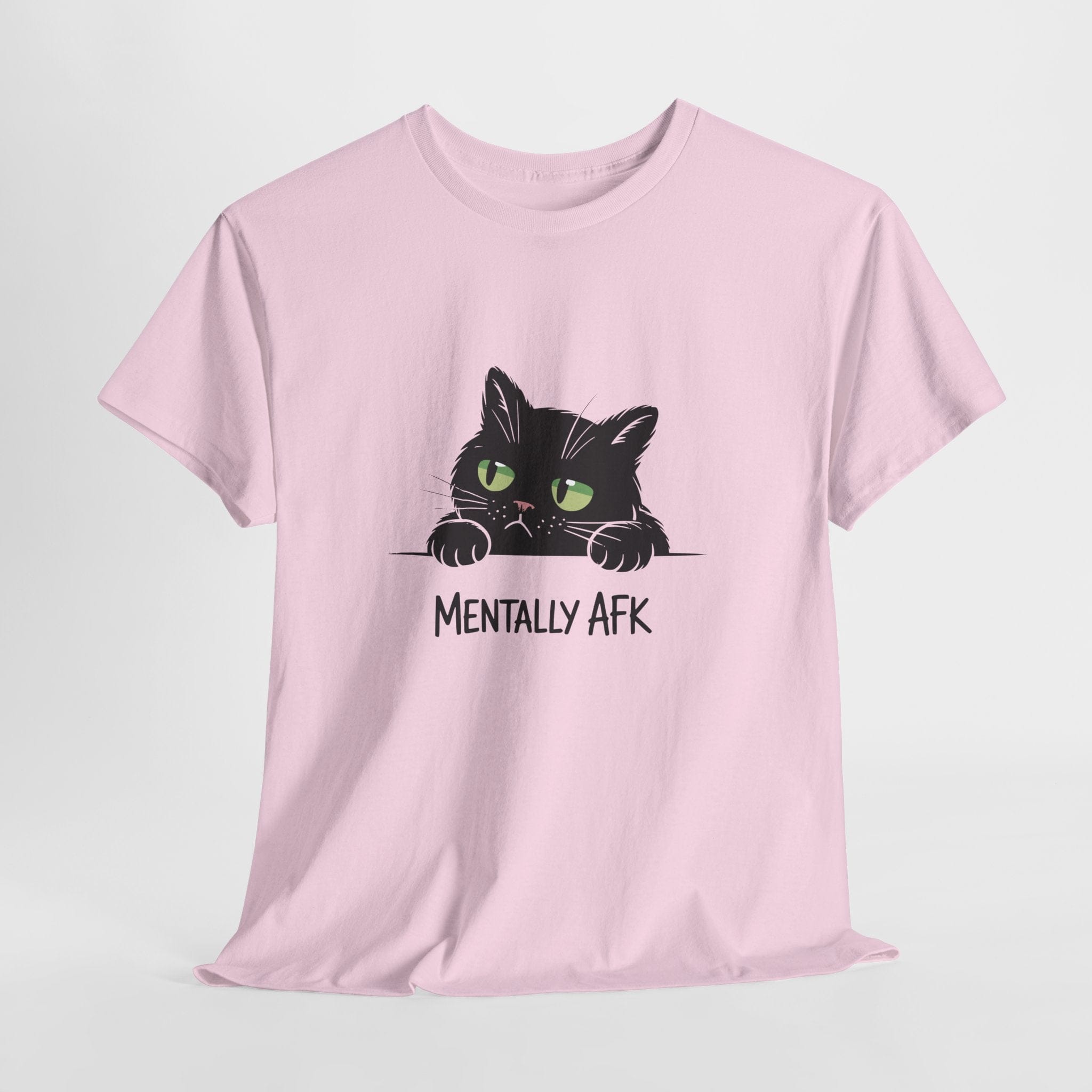 Mentally AFK Cat T‑Shirt (Light)